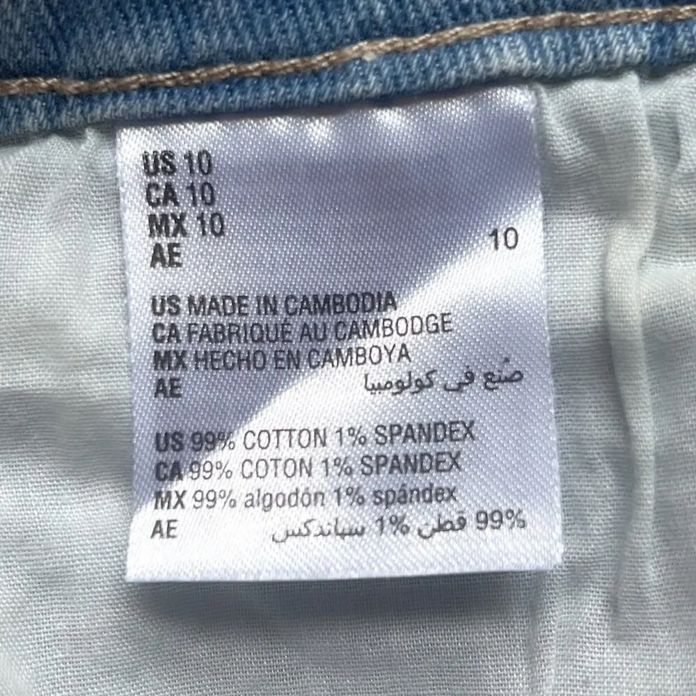 NWT Style‎ & Company Jean Shorts Woman's Size 10 Blue High Rise Slimming